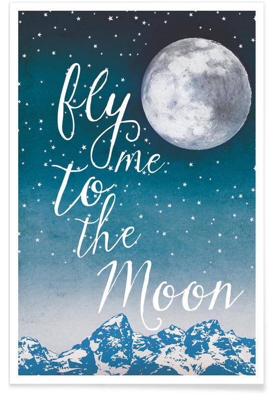 Fly Me to the Moon Poster JUNIQE