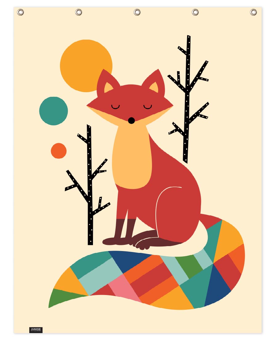 Rainbow Fox Poster Juniqe