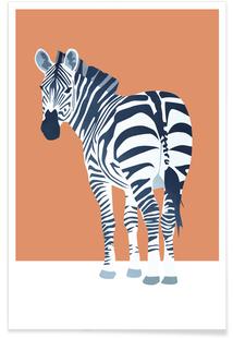 Zebra Stripe Poster | JUNIQE