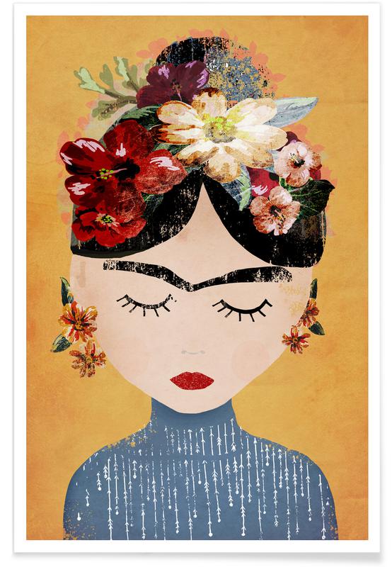 Frida Kahlo Illustration Poster | JUNIQE UK