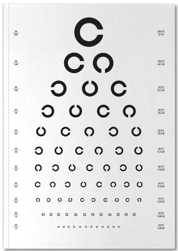 Eye Chart Japanese Design Notebook