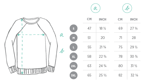 Sweater Size Chart