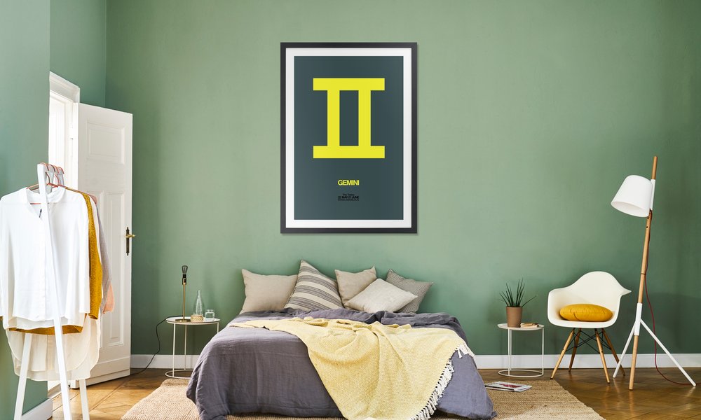 Gemini Zodiac Sign Yellow