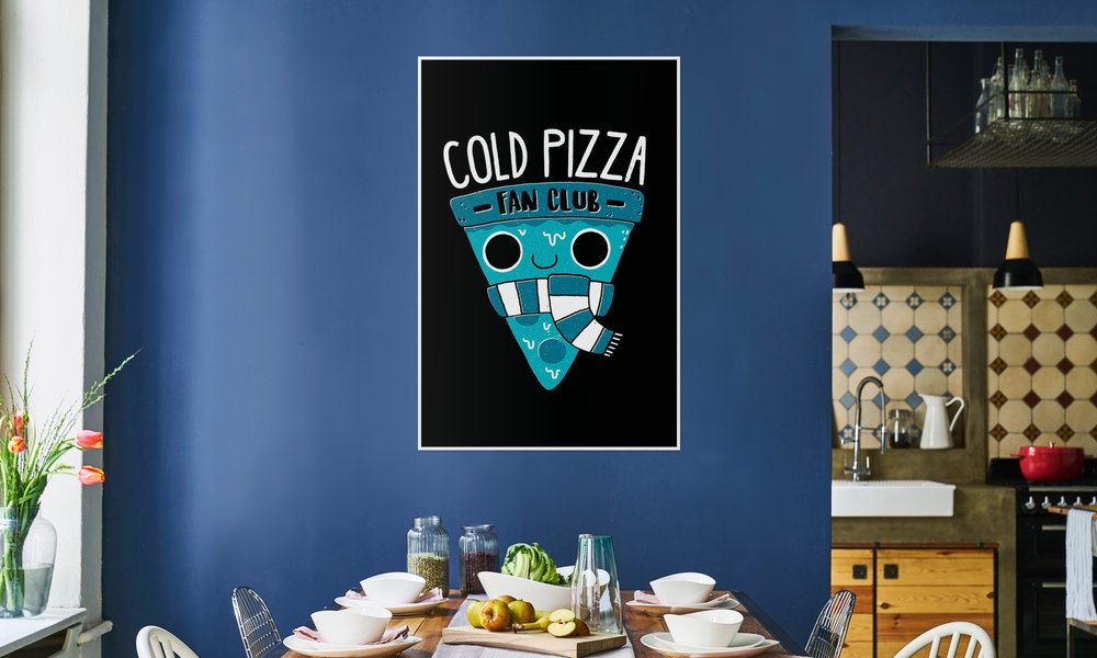 Cold Pizza Fan Club Poster Juniqe