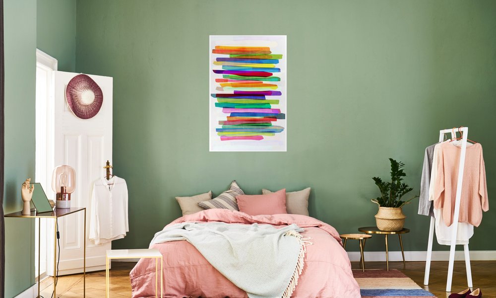Colorful Stripes 1 Poster